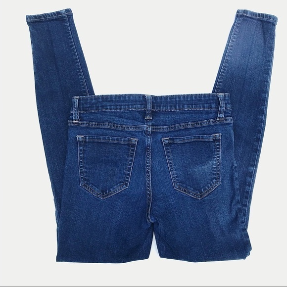 Gap Denim Stretch Skinny Jeans Dark 4R - Picture 5 of 6